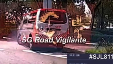 Photo of 被拍到路上横冲直撞 狮城警调查鲁莽救护车