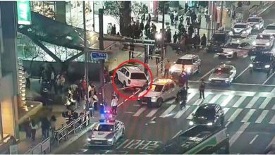 Photo of 韩汽车冲上人行道 4伤司机酒驾被捕
