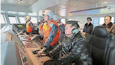 Photo of 观摩导弹试射 金正恩视察崔贤号