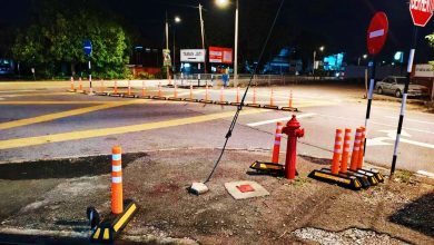 Photo of 威省市厅接获公众举报 弹性交通柱被擅自拆除