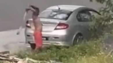 Photo of 持木棍砖头砸车 37岁华男落网