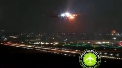 Photo of 视频 | A330客机起飞后“引擎突起火” 引擎拖出猛烈火焰