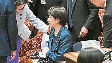 Photo of 高市疑一度无法站立 取消公务行程