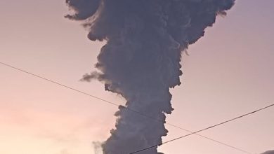 Photo of 菲律宾坎拉翁火山再次爆炸性喷发 灰柱高达5000公尺