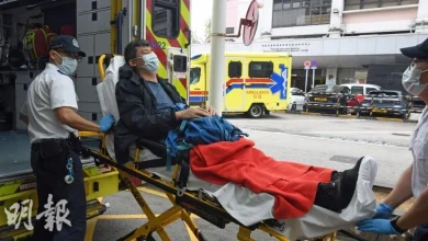 Photo of 香港昂船洲政府船坞 船只爆炸6人伤