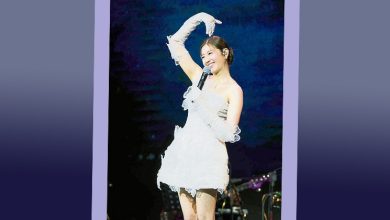 Photo of 陈自瑶晒长腿 开唱泪崩舞台