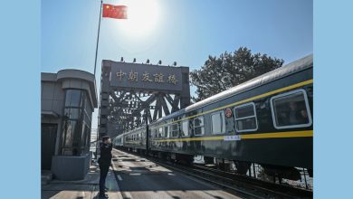 Photo of 中朝国际旅客列车复驶 华大使平壤迎抵步乘客