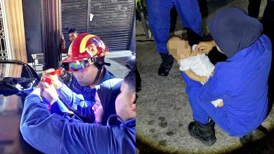 Photo of 两个月大男婴反锁车内 民防部队10分钟成功救出
