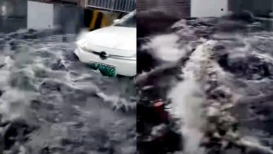 Photo of 广州暴雨成灾 高架变“河”引热议