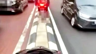 Photo of 骑上分界堤避塞车 网民调侃摩多骑士 加以运用考过独木桥