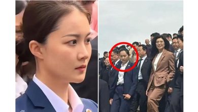 Photo of 郑丽文访华随扈气场强大 第一女保镳”超吸睛