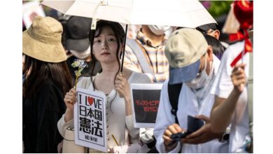 Photo of 日年轻人上街护《和平宪法》停止对美阿谀奉承