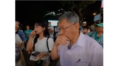 Photo of 柯文哲夜市拜票 遭不明人士喷洒辣椒水