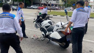 Photo of 隆交警赴槟受训途中 骑重机追尾轿车