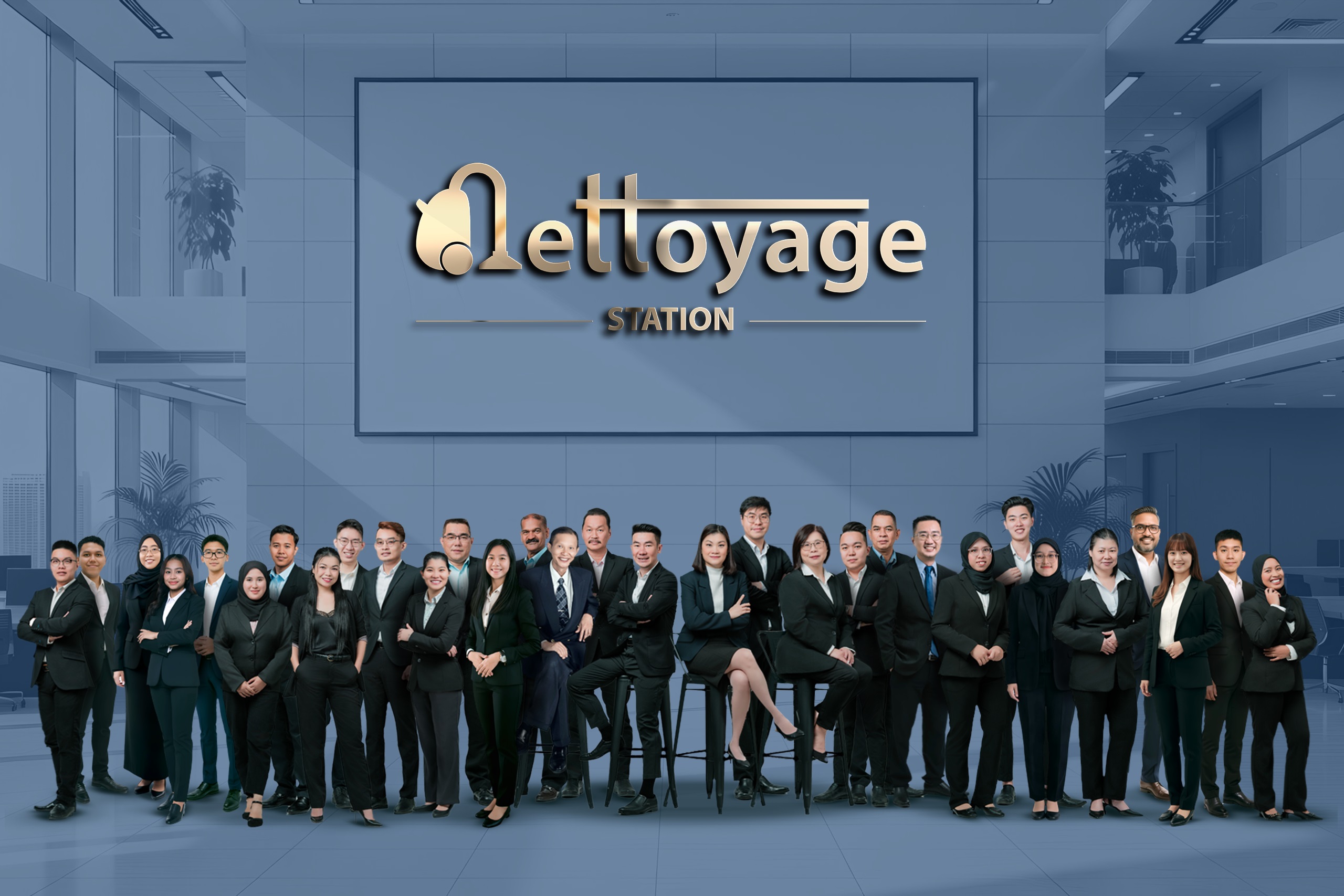 Nettoyage Station龐大的高層精英團隊。