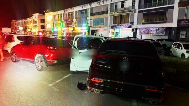 Photo of 行驶中车子连撞5车 幸无伤亡事故