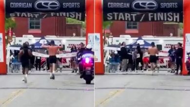 Photo of 【视频】冲线前太早振臂庆祝 马拉松选手被反超失冠