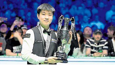Photo of 称霸斯诺克巡回锦标赛 赵心童单季三冠第一人