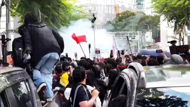Photo of 逮捕阿占集会〡不明人士放烟火 集会者仓皇四逃