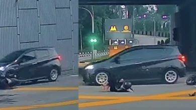 Photo of 未留意打信号灯误撞摩多 女车主未逃逸反送伤者就医
