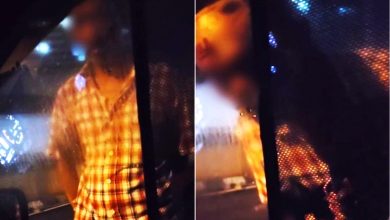 Photo of 陌生男贴窗窥视强拉车门 女子鸣笛脱险