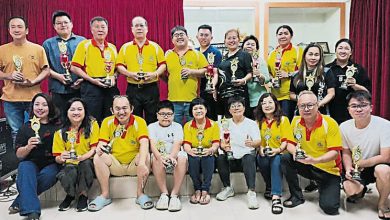 Photo of 吉玻南安会馆飞镖争霸赛 刘志勤陈志萍男女冠军