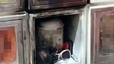 Photo of 清明祭拜不慎 骨灰塔3龛位被烧坏