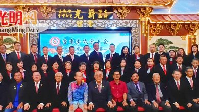 Photo of 刚连任吉中李氏宗亲会主席 李世泉竞选总会长职