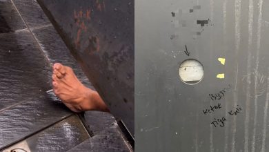 Photo of 太投入露破绽! 偷窥男隔间自慰 “一只脚”出卖自己