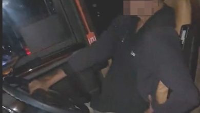 Photo of 长巴司机躺姿单手开车 警促现身助查