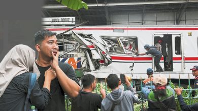Photo of 停轨道上遭追尾 印尼列车相撞14死84伤