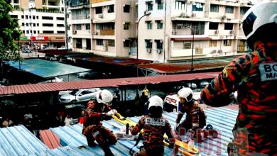 Photo of 疑患精神病男子5楼坠下 倒卧停车场屋顶送院抢救