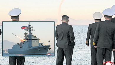 Photo of 金正恩重申优先强化核威慑 朝驱逐舰试射巡航反舰导弹