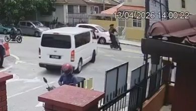 Photo of 学生共乘电动滑板车 转弯遭摩多撞飞