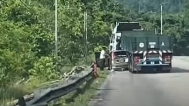 Photo of 拖格罗里挤压小车 3青年死里逃生