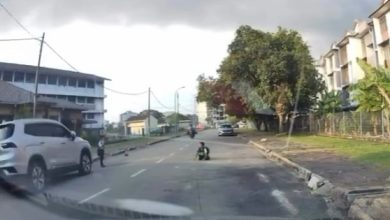 Photo of 小学生过马路遭撞飞 肇事摩多撞后逃逸