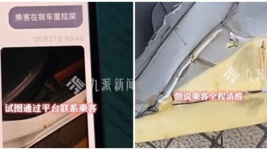 Photo of 中国女乘客后座大便 司机: 洗了还很臭