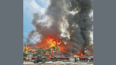 Photo of 工厂大火频传爆炸声 烧毁罗里 无伤亡