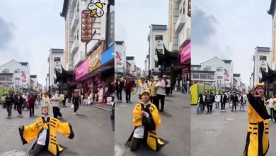 Photo of 男扮黄巾起义领袖 在街头大喊:苍天已死