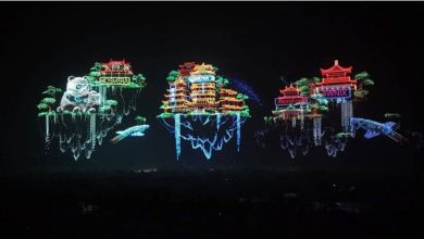 Photo of 33615无人机齐飞成都夜空“作画” 创3项健力士世界纪录