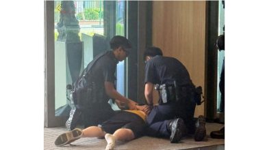 Photo of 殴女咖啡师再袭保安员 情绪失控洋汉被捕