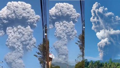 Photo of 印尼火山喷发 2死5伤1失踪
