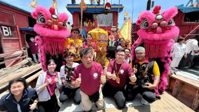 Photo of 吉打妈祖文化节海巡 16渔船恭请40尊神尊出海