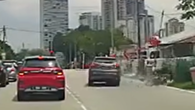 Photo of 休旅车危险连环超车 骑士遭撞飞丧命