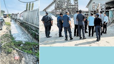 Photo of 制混凝土污水排入沟 工厂接4罚单