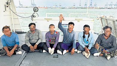 Photo of 驾驶未注册快艇出海 6外籍男非法捕捞被捕