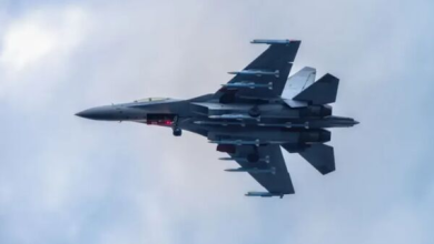 Photo of “空中炸弹卡车”亮相南海?歼-16“野兽模式”挂10枚空空导弹