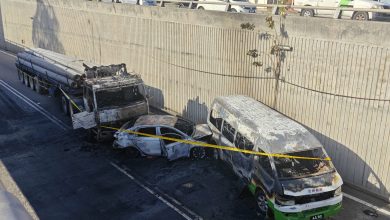 Photo of 乌迪尼隧道5车连环撞 3车起火燃烧