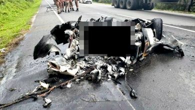 Photo of 法拉利失控撞毁起火 狮城男女烧成焦尸