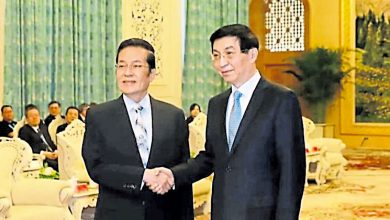 Photo of 王沪宁晤国民党副主席 强调国土不可分